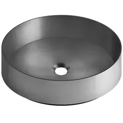 Gessi316, Aufsatzbecken, rund, Edelstahl 400mm, 54601239, Farbe: Edelstahl matt gebürstet