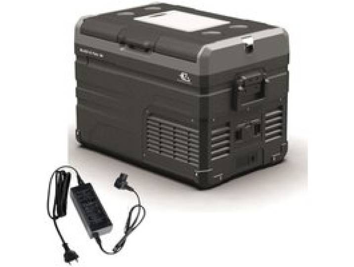 EZA Glacière à compression Blizz-E Flex 47 litres Camping-car + EZA Adaptateur 12/220 Volts