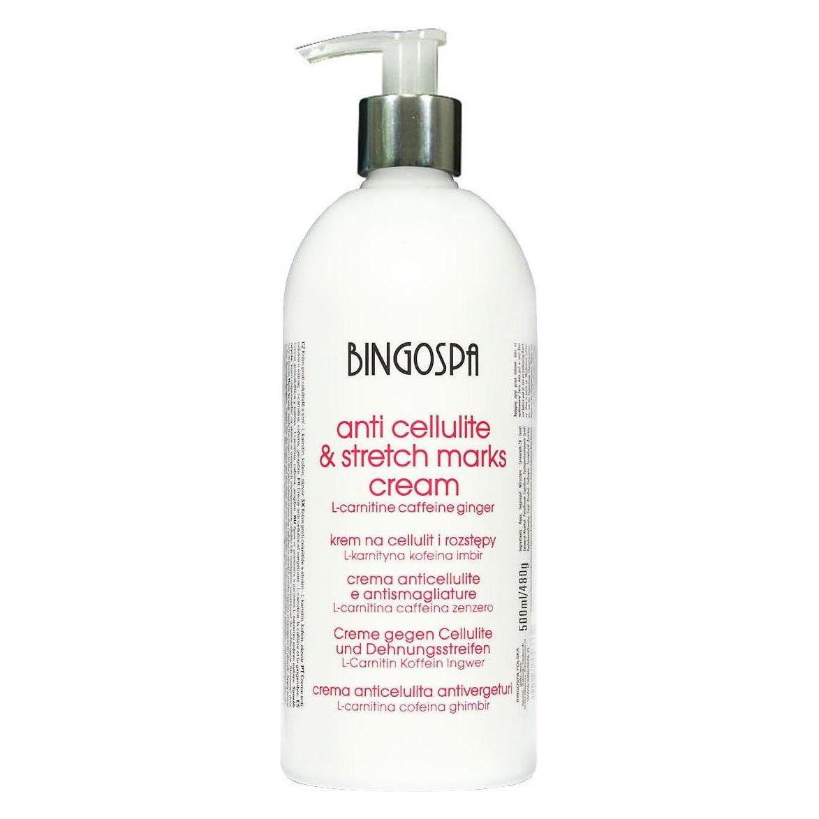 BingoSpa BINGO SPA Krem na celulit i rozstępy z L-karnityną kofeiną i imbirem 500ml (Körpercreme, 500 ml) (5901842003332)
