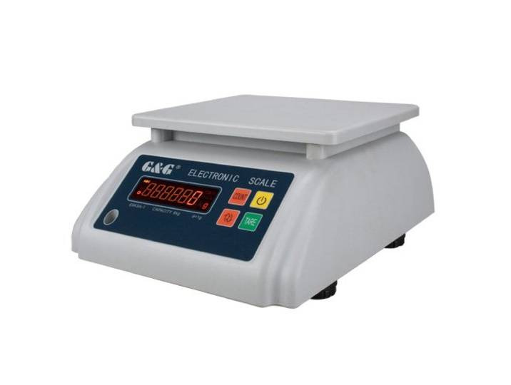 G&G E6KS 6000g/1g ES Baureihe, IP67 wasserdichte & staubdichte Küchenwaage, Präzisionswaage Industriewaage Tischwaage mit Akku und Netzanschluss