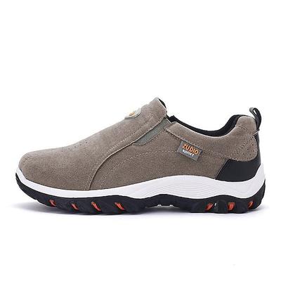 Herren Canvas Slip-On Outdoor Wanderschuhe – Rutschfeste Leichte Trailschuhe zum Wandern und Klettern