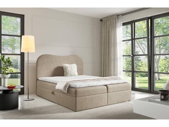 yourhouse24 Boxbett Ambra Lux (Bonell-Matratze und Topperr), mit zwei Bettkästen (Bonell, Topper), inkl. Bettkäasten und Topper