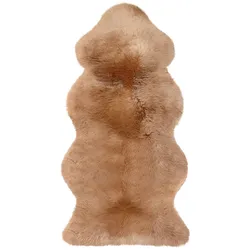 Schaffell 70 x 140 cm Wolle Braun