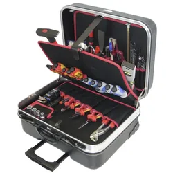ALARM Hartschalen-Trolley 13-HT, komplett, mit Elektro-Service-Werkzeugpaket 13 ...