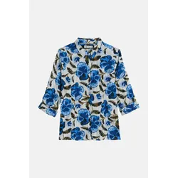 Seasalt Bluse Larissa Damen Weiß Blau Blumen Spring