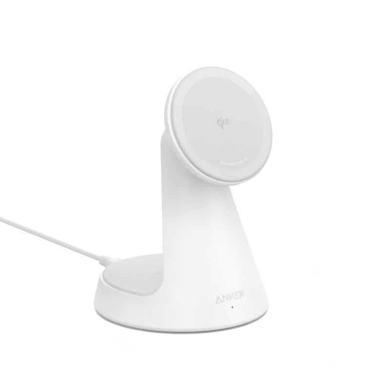 Anker MagGo draadloze oplader 2-in-1 wit
