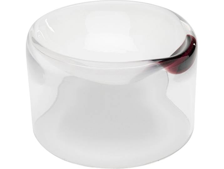 Dekovase KARE DESIGN Balance Ø16cm , transparent, B:16cm H:10,5cm T:16cm, Glas, Vasen, Dekovase
