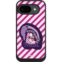 Nivocase Handyhülle für Google Pixel 10a Hülle NIVOpure Case Schwarz Alice im Wunderland Disney Grinsekatze (Google Pixel 10a), Smartphone Hülle, Schwarz
