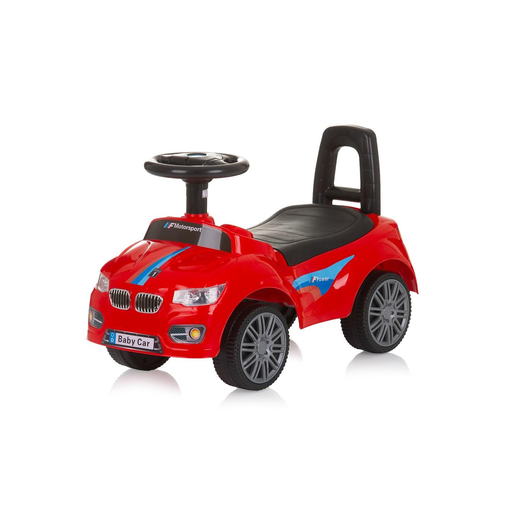 Chipolino Kinder Rutschauto Sprinter Stauraum unter Sitz Musik Hupe Rückenlehne rot