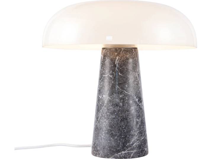 NORDLUX Lampe en marbre brillant\, Variante : Ø 320 x 320 x 320 mm\, 15 W\, E27\, gris opale