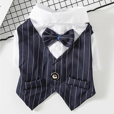 Uplifted Finds Handsome Formal Pet Party Suit Jacket And Fashion Costume For Cats And Small Dogs navy l