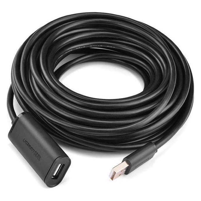 Ugreen Cable extension USB 2.0 US121 10m - Black (10 m, USB 2.0) (10321)