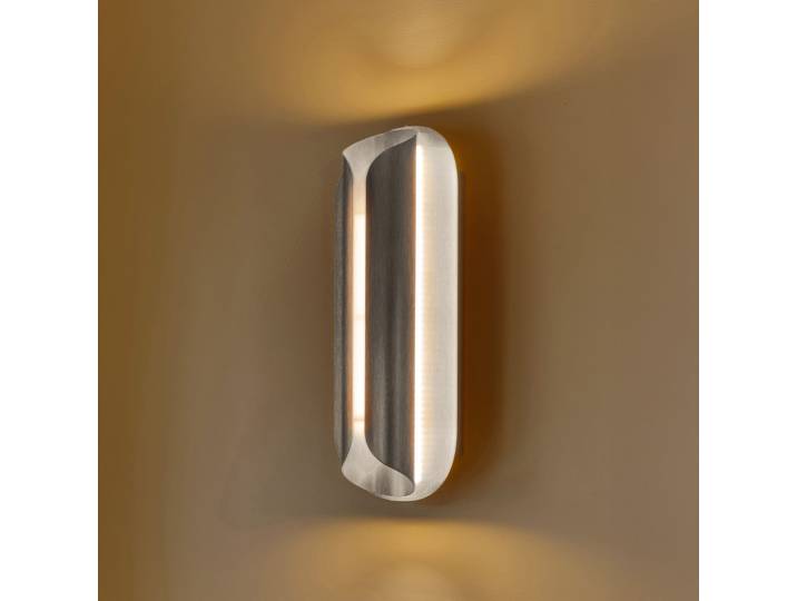 Applique murale LED Rosalie, hauteur 13 cm, couleur nickel - DCW - Couloir - Moderne - Aluminium