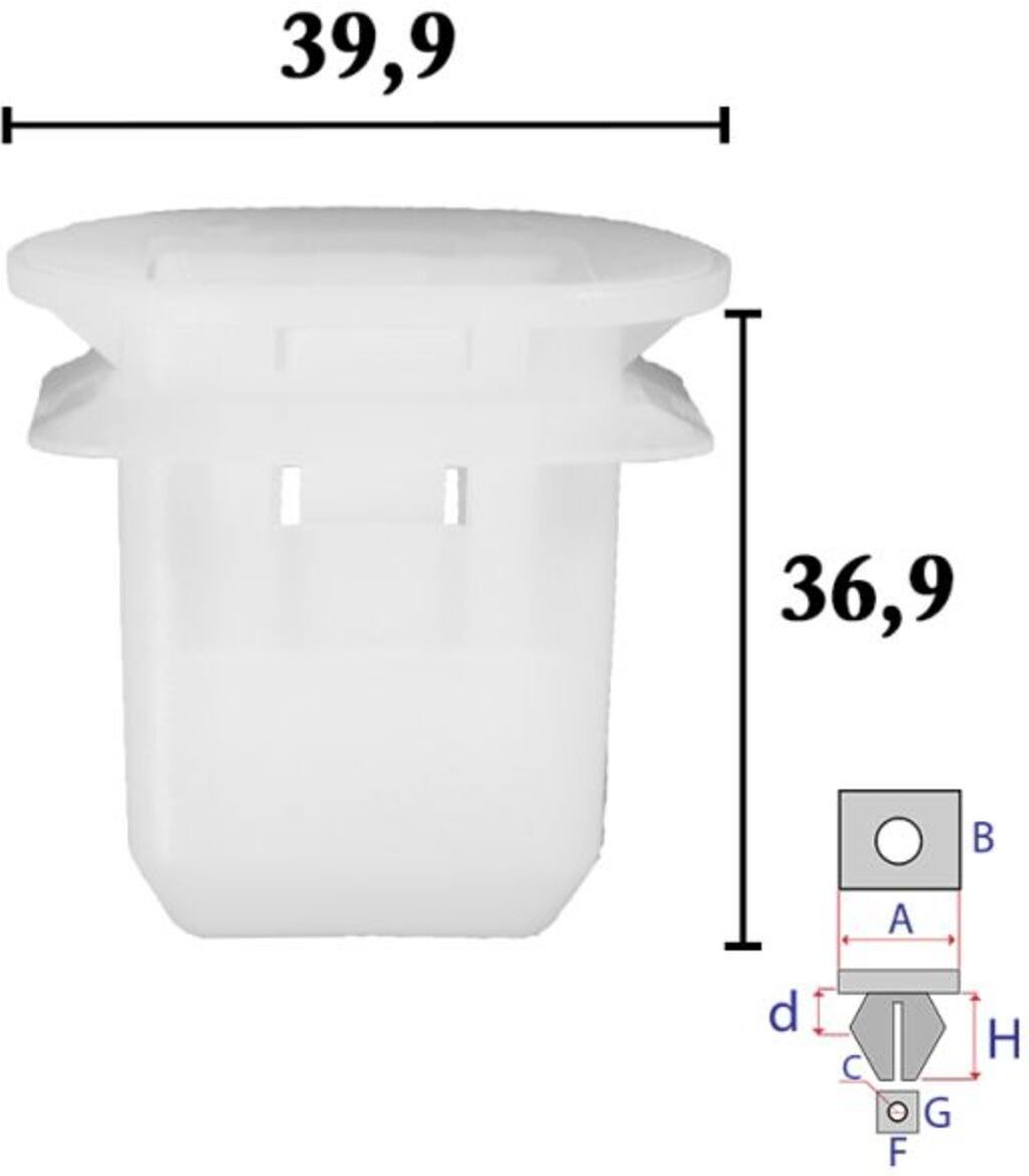 Montagewürfel ROMIX ROM C70781, 2 Stück