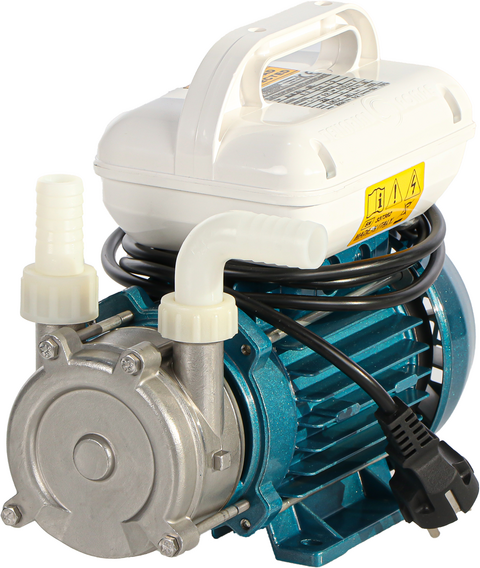 Tellarini Pompe Tellarini ALM 20-SR  Elektrische Umfüllpumpe für Öl aus Edelstahl  Gerade + gebogene Anschlüsse aus Nylon  230 V  Wählen Sie Ihre Anschlüsse!