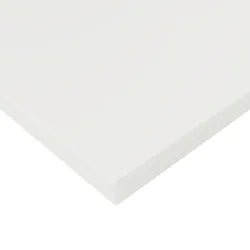 Bisley Tischplatte 120x60 cm in weiß, Schreibtischplatte aus Holz, Holzplatte, Spanplatte kratzfest beschichtet mit ABS-Kante für DIY Homeoffice