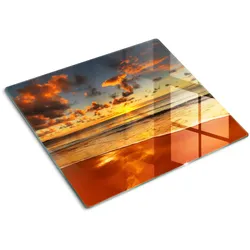 GLASPLATTE 60x52 cm Sonnenstrand