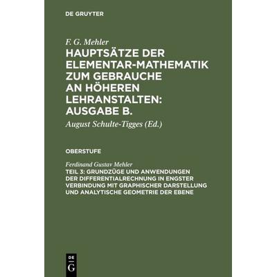 Grundzüge und Anwendungen der Differentialrechnung in engster Verbindung mit graphischer Darstellung und Analytische Geometrie der Ebene, Gebundene