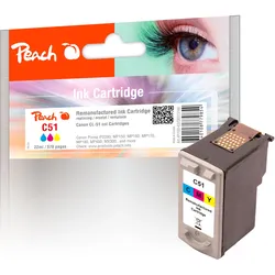 Peach Druckkopf color kompatibel zu Canon CL-51C, 0618B001