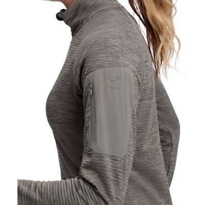 Laufshirt ENERGETICS "Da.-Langarmshirt Wilona W", Damen, Gr. XS, 909 melange, anthraci, Obermaterial: 90% Polyester, 10% Elasthan, normal, Rundhals, Shirts Laufshirt, mit Rundhalsausschnitt, schnell trocknend, atmungsaktiv