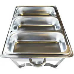 Herzberg Cooking HG 8022 3, Speisewärmer, Silber