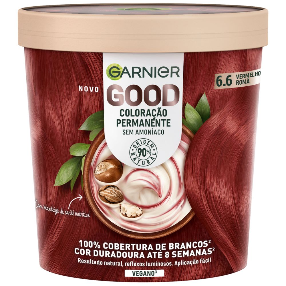 Garnier Good Ammonia-Free Permanent Hair Color 160mL 6.6 Pomegranate Red