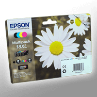 4 Epson Tinten C13T181640 Multipack KCMY 18XL