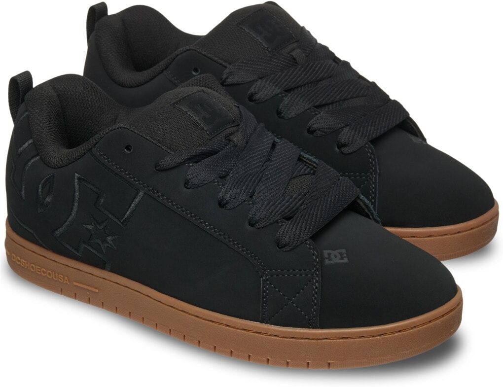 Sneaker DC SHOES "Court Graffik", Herren, Gr. 14(48,5), schwarz, Polyester, Schuhe Sneaker schwarz 14(48,5)