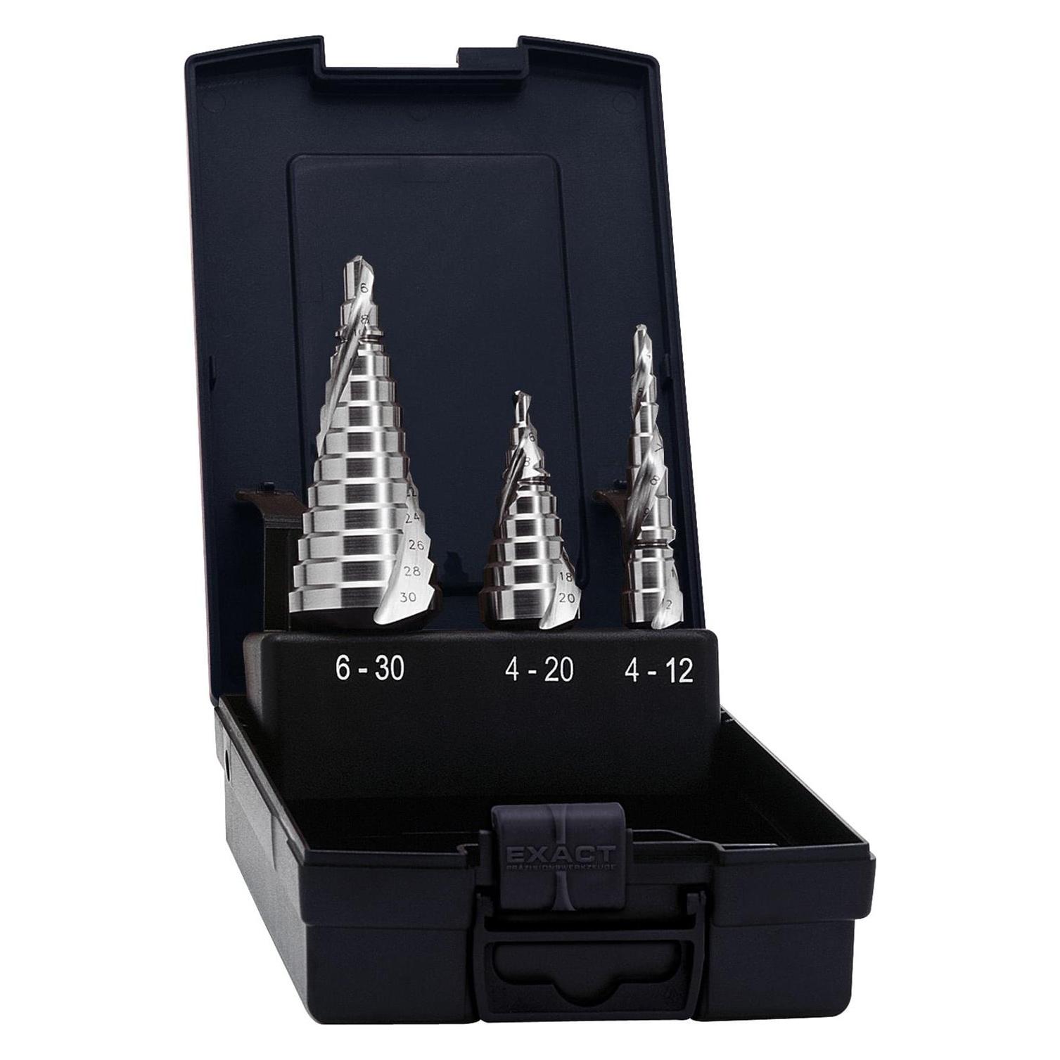 Exact HSS Stufenbohrer-Set 3teilig 4 (08004)