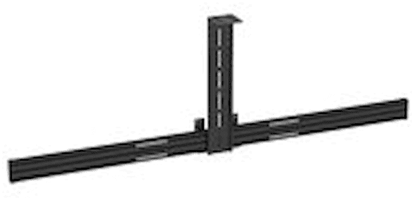 VISION VFM-F50 Dual Display Rail - LIFETIME WARRANTY - Allows 2