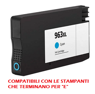 Cartuccia 963XL C Compatibile per HP Officejet Pro 9010 Ciano 3JA27AE ML25.8