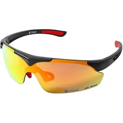 Yeaz, Damen, Sportbrille, Sunup (Schwarz, Rot), Schwarz