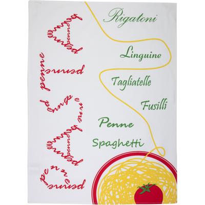 Geschirrtuch STUCO "Pomodoro", bunt (weiß, rot, grün, gelb), B:50cm L:70cm, 100% Baumwolle, Geschirrtücher, Geschirrtuch