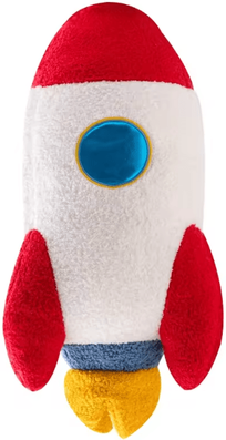Inspire Curations Plush Rocket Astronaut Pillow 58cm Soft Space Toy & Kids Room Decor rocket 58cm