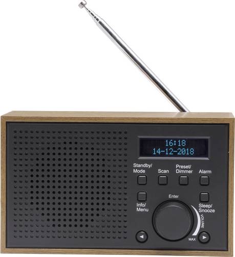 Denver DAB-46 Tischradio DAB+, UKW Grau
