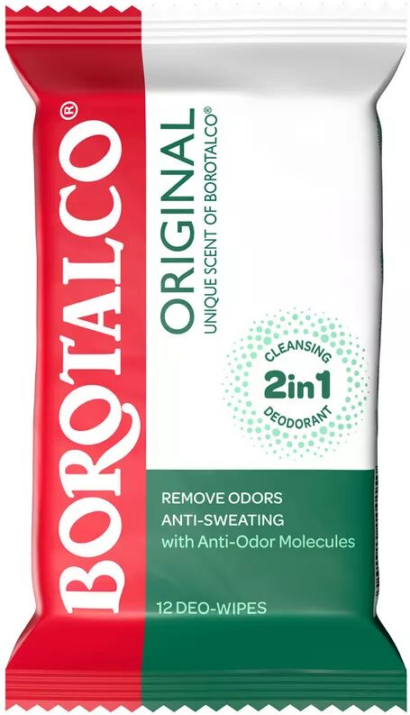 Borotalco - Deo Tüchern 2in1 Original, 12 Stück