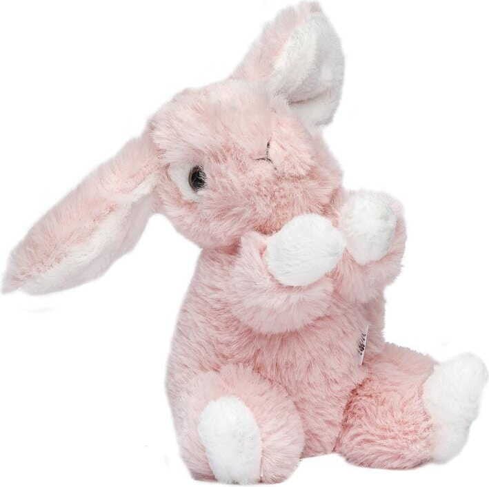 Molli Toys Pluche konijn, roze, 17 cm