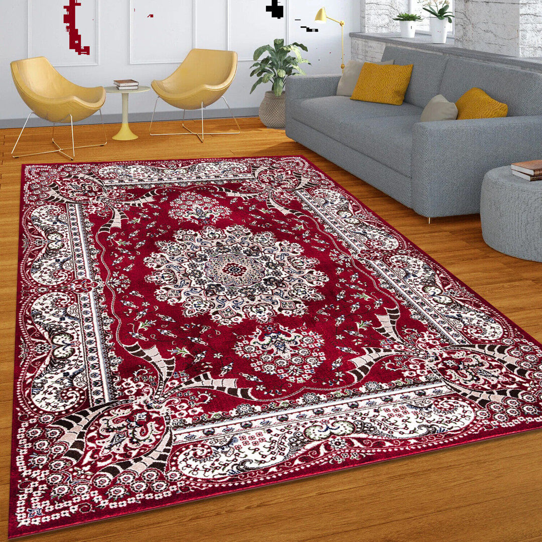 Latitude Vive Bleron Area Rug Red Rectangle 200 x 290cm