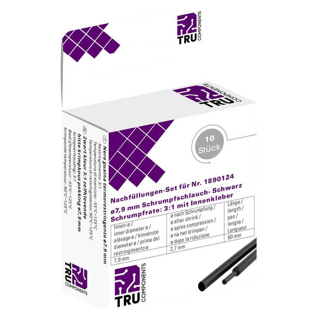Tru Components Schrumpfschlauch-Nachfüll-Set (10x) (T1807CA006F)