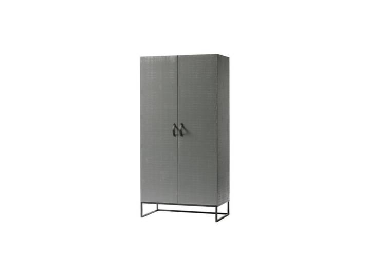 Armoire design en bois et métal 100x53x195cm