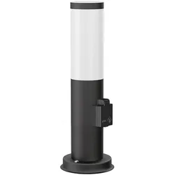 ledscom.de Wegelicht / Pollerleuchte PORU für außen, IP44, 39 cm, schwarz, 1x E27 max. 40W