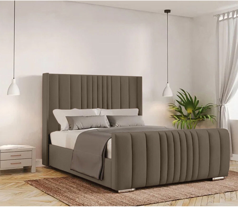 Fairmont Park Schwamm Upholstered Bed Frame Mole Single (3')