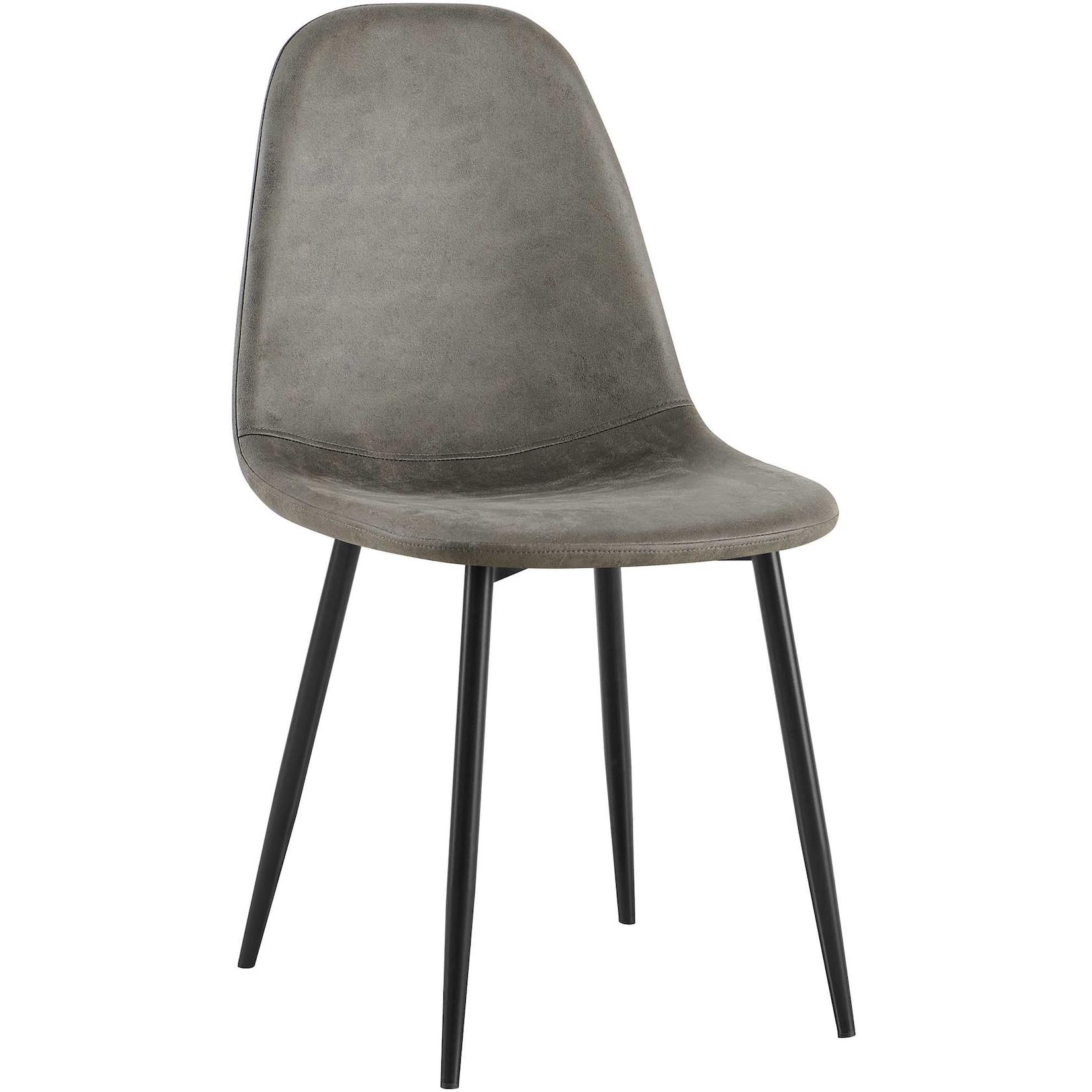CLP Esszimmerstuhl Napier Vintage Kunstleder - Farbe: dunkelgrau, Material: Vintage Kunstleder