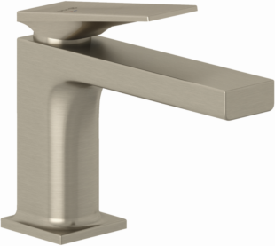 Kludi DECUS Waschtischarmatur 85 54267N575 ECO PLUS, mit Push-Open Ablaufgarnitur, Stainless Brushed Nickel