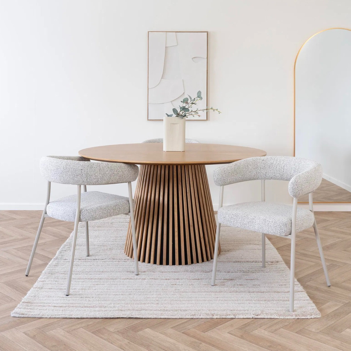 House Nordic Eetkamerstoel Trivio Zand - Set van 2