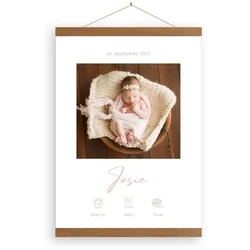 Wandbild auf Leinwand mit Holzleiste im Design "Symbole" mit Fotos und Texten gestalten