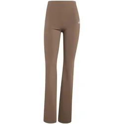 adidas Essentials Small Logo Flared Leggings Damen KF8410 - khaki six/white S
