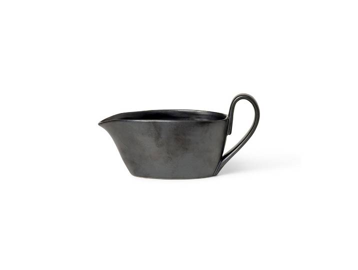 Ferm Living - Saucière Flow - Noir - Porcelaine émaillée