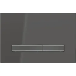 Sigma50 Betätigungsplatte für 2-Mengen-Spülung, Metallfarbe schwarzchrom: schwarzchrom, schwarz