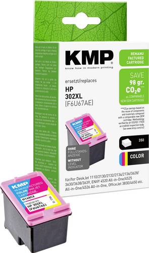 KMP Druckerpatrone H168CX Kompatibel ersetzt HP 302XL, F6U67AE Cyan, Magenta, Gelb 1746,4030
